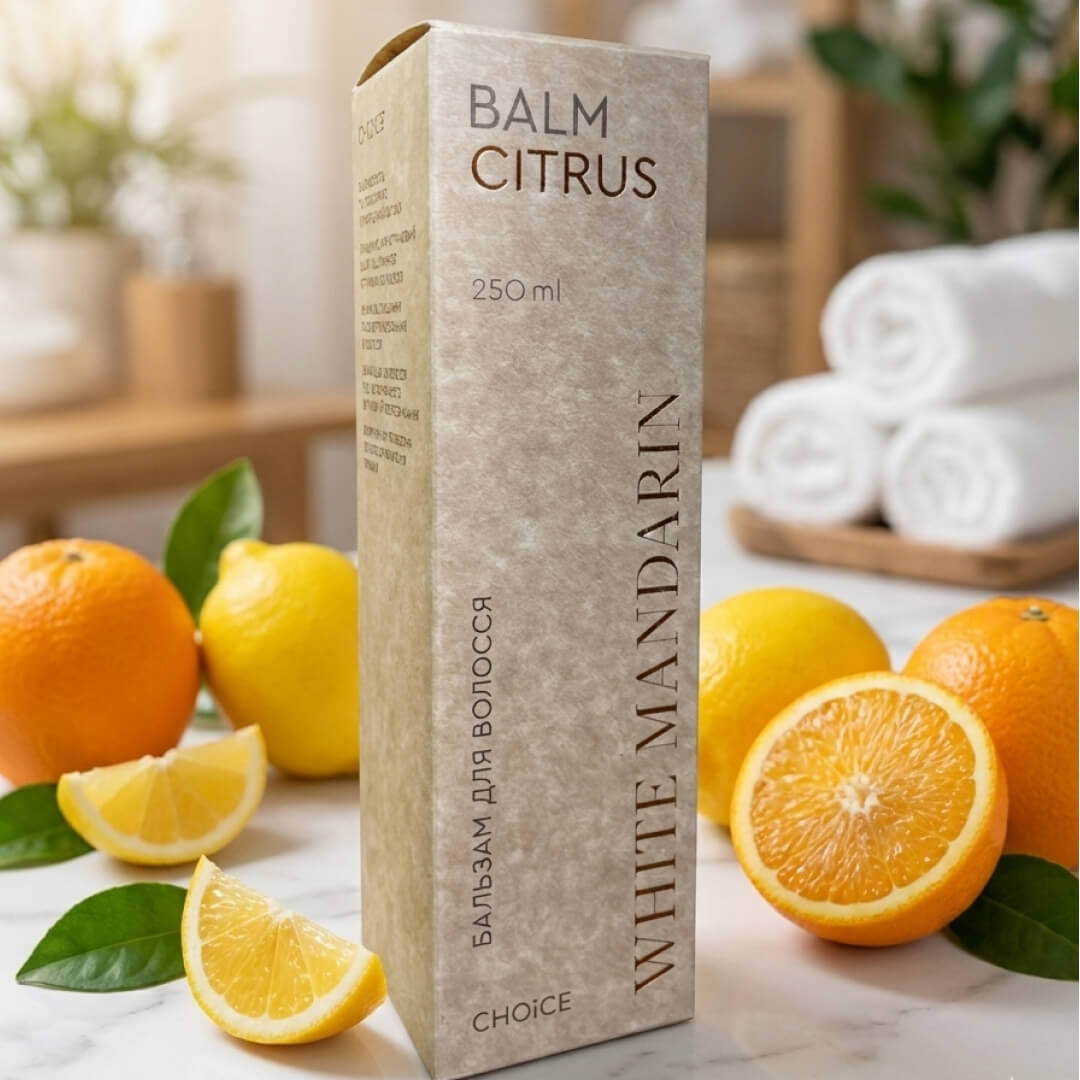 Подарунковий набір натуральної косметики «Цитрусовий Заряд» (для волосся і тіла)