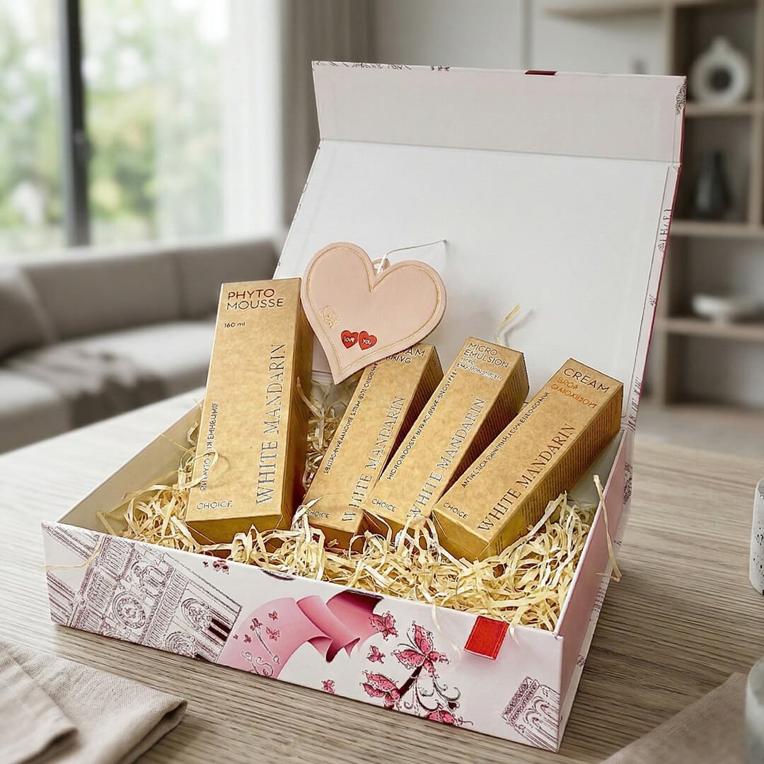 Подарунковий набір для догляду за обличчям White Mandarin «Сяйво Молодості» до 8 березня