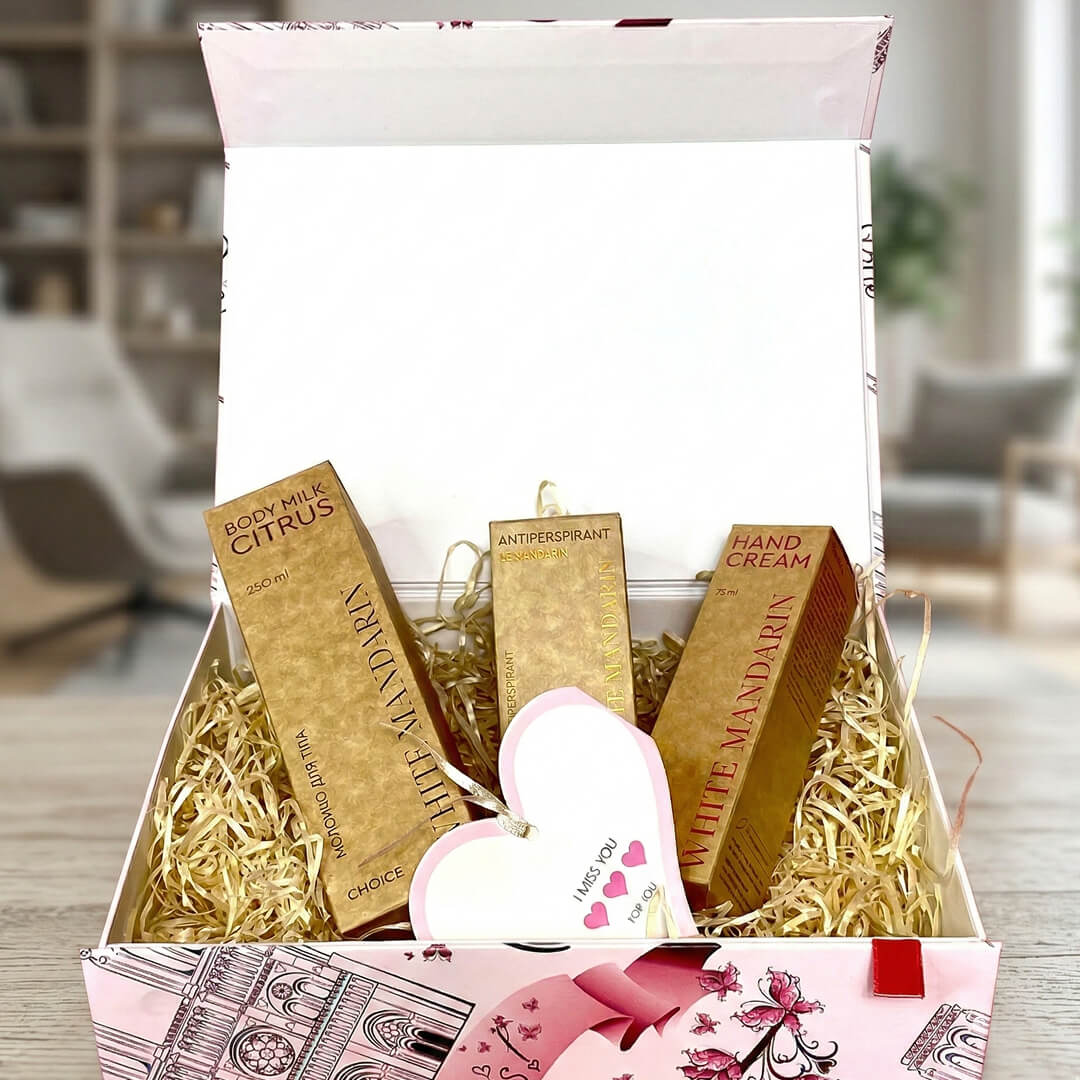 Подарунковий косметичний набір White Mandarin «Цитрусова енергія» до 8 березня