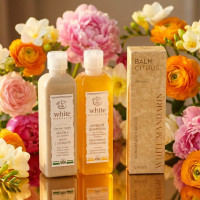 Подарочный косметический набор на 8 марта для женщины «Весеннее Возрождение» для волос и тела White Mandarin