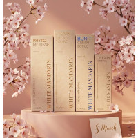 Подарунковий косметичний набір на 8 березня для жінок "Ніжне Сяйво" для догляду за обличчям White Mandarin