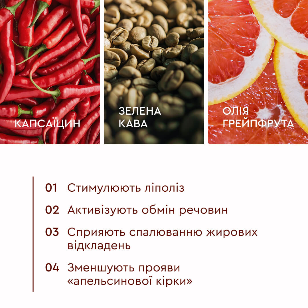 Антицелюлітний скраб для тіла Mood Grapefruit Антицелюлітна, дренажна й розігрівальна дії WHITE MANDARIN (350 мл)