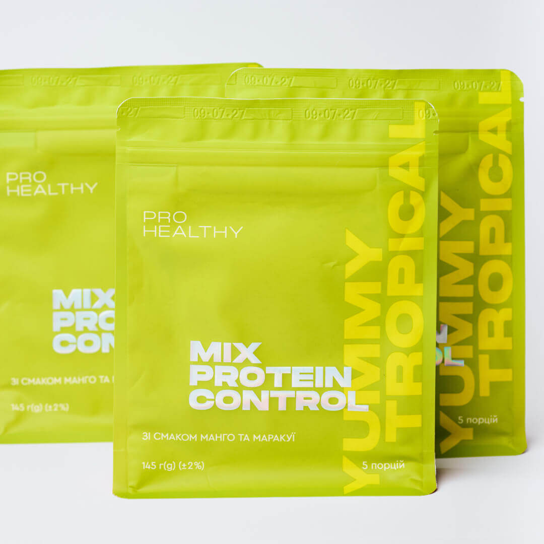 Жиросжигатель Низкокалорийный коктейль со вкусом манго и маракуйи Mix Protein Control Yummy Tropical PRO HEALTHY CHOICE (145 г)