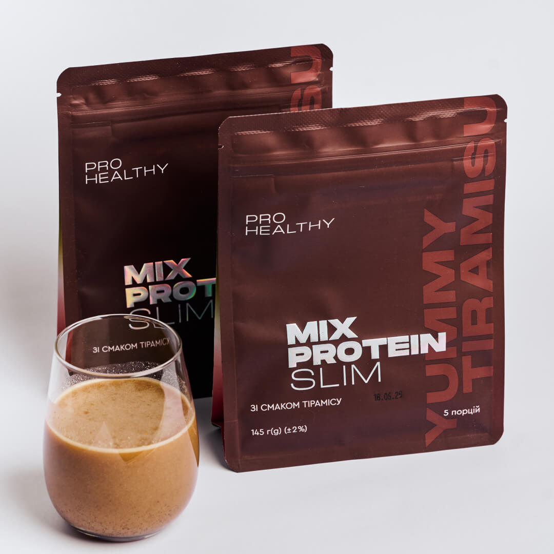 Жиросжигатель Низкокалорийный коктейль со вкусом тирамису Mix Protein Slim Yummу Tiramisu PRO HEALTHY CHOICE(145 г)